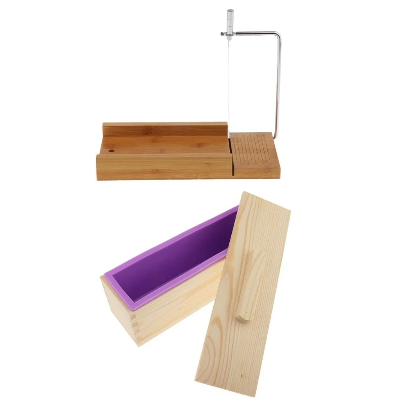 Wood Soap Cutter Mold Set Wire Soap Cutter Slicer for Handmade Candles Trimming DIY Cutting Making Tool Multi-function Practical