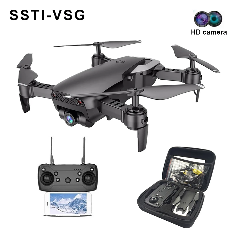 FPV Wifi RC двойная камера Дрон оптический поток управление жестами складной мини
