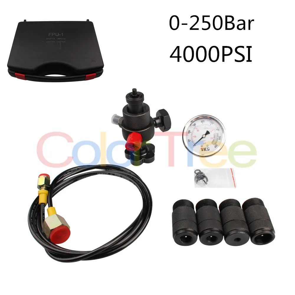 0 250Bar 4000PSI Pressure Gauges Test Kit Gauges Set Hydraulic