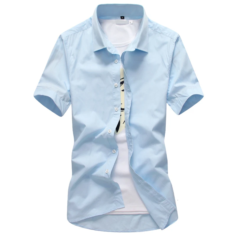 Candy Kleur Mannen рубашка 2019 Lente Zomer с отложным воротником Kraag Korte Mouwen повседневные рубашки Camisa Masculina повседневные рубашки Zaken