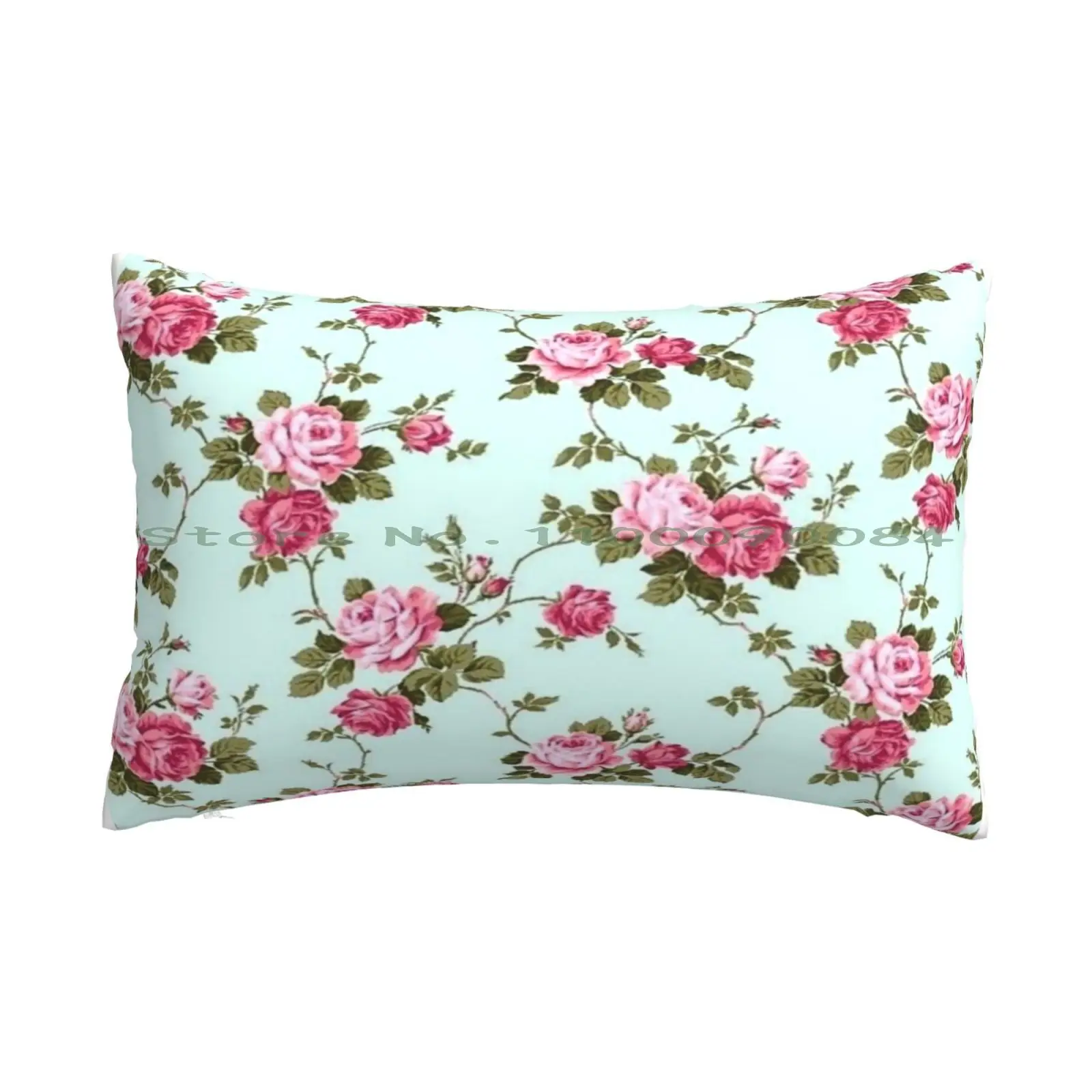 -Flowers Federa 20X30 50*75 Divano Camera Da Letto Modello Pretty Vintag Rose Rosa Girly Shabby Chic Cute Kitsch Nature Ripeti