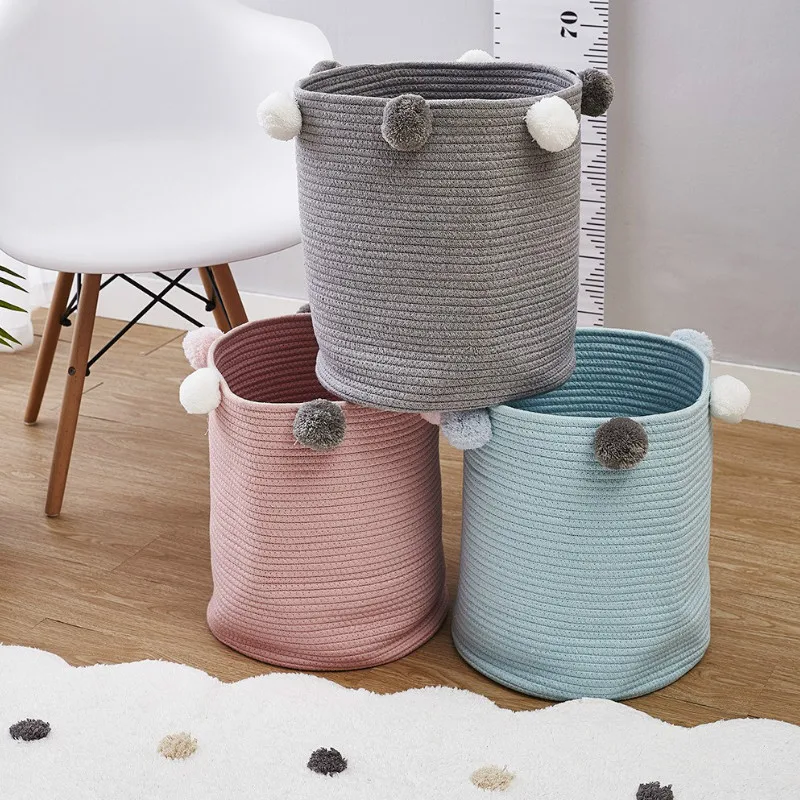 #^Special Price DUNXDECO Home Office Household Storage Basket Cotton Thread Toys Cloth Basket Modern Fresh Balls Container Holder Kid Room Decor #^Special Price DUNXDECO Home Office Household Storage Basket Cotton Thread Toys Cloth Basket Modern Fresh Balls Container Holder Kid Room Decor