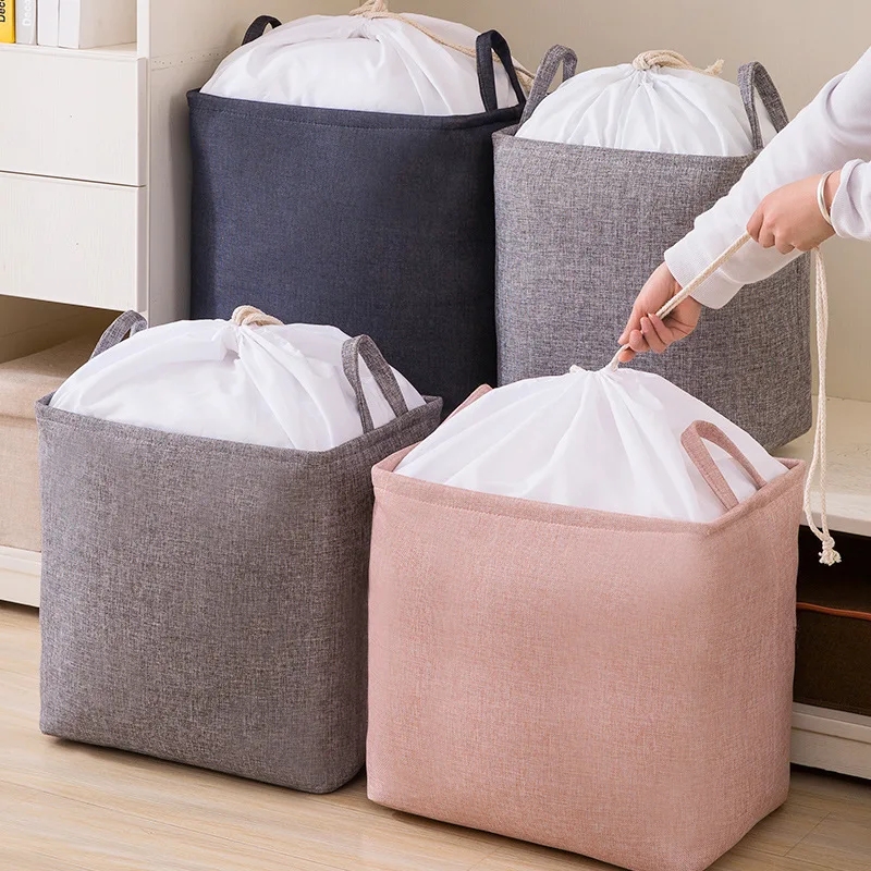 Almacenamiento y organización Almacenamiento y organización de la colada Redonda De Almacenamiento De Lavandería Cestos para La Colada Ropa Sucia Cesto Juguetes Almacenaje vemax.es