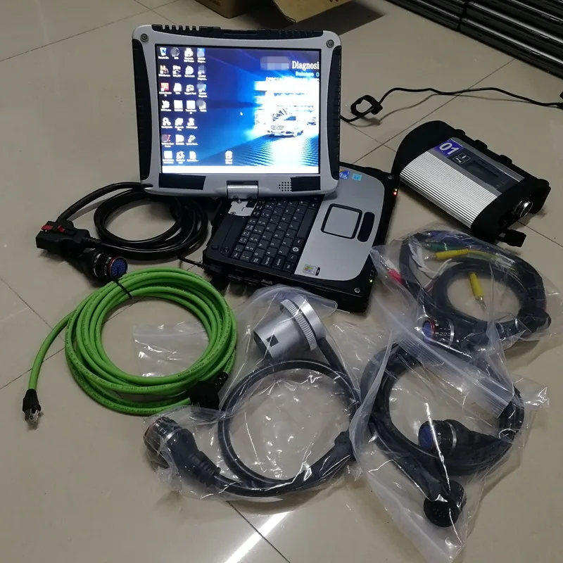 

MB Star C4 SD C4 V09.2019 Software X DTS HHT OBD 2 Code Reader Used Laptop CF-19 CF19 4G and 320GB HDD for Auto diagnosis Tool