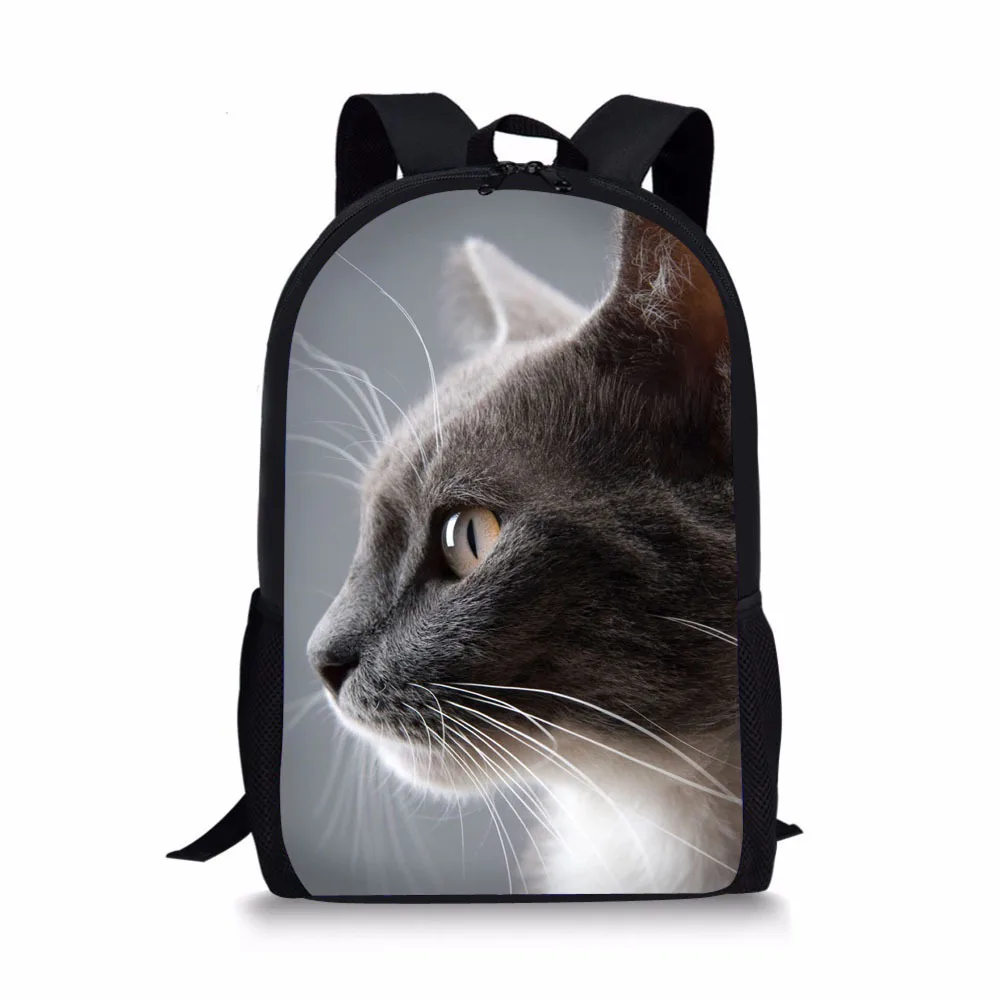 

New Style Cute Cat Photo Printing Backpack Animal Creative Photo Notebook Backpack