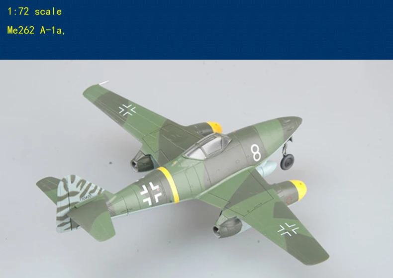 Messerschmitt Me 262 A-1a &quotSchwalbe Turbo Stormbird&quot Истребитель Готовая модель Коллекция Модель