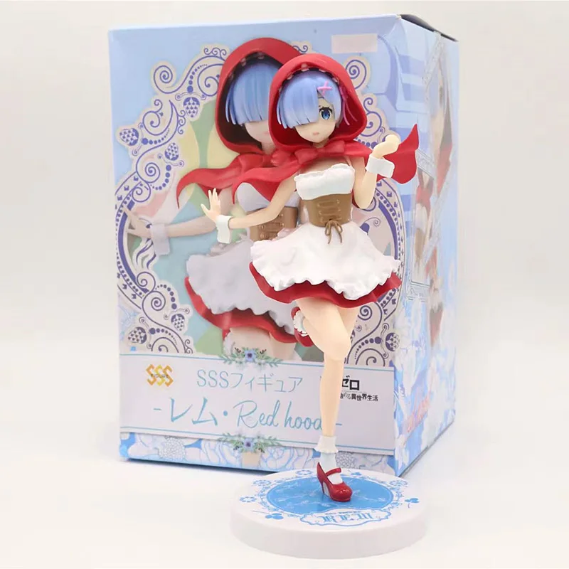 

Anime Re:Life in a different world from zero Rem Red Hood Ver. PVC Action Figure Collectible Model Toys Doll Gifts