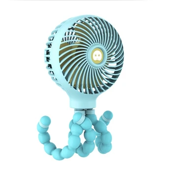 

Mini Portable Hanging Octopus Shape Stand Adjustable Handheld USB Charging Fan Cooler for Baby Stroller Student Use
