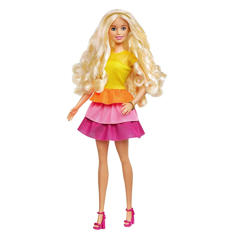 Wat is er mis Haiku Eerder Merk Barbie Gbk24 Pop Crunching Hair Shimmer Style Toys Set Gbk24 Princess  Twinkle Girl Changed Look Toys Birthday Presents - Dolls - AliExpress