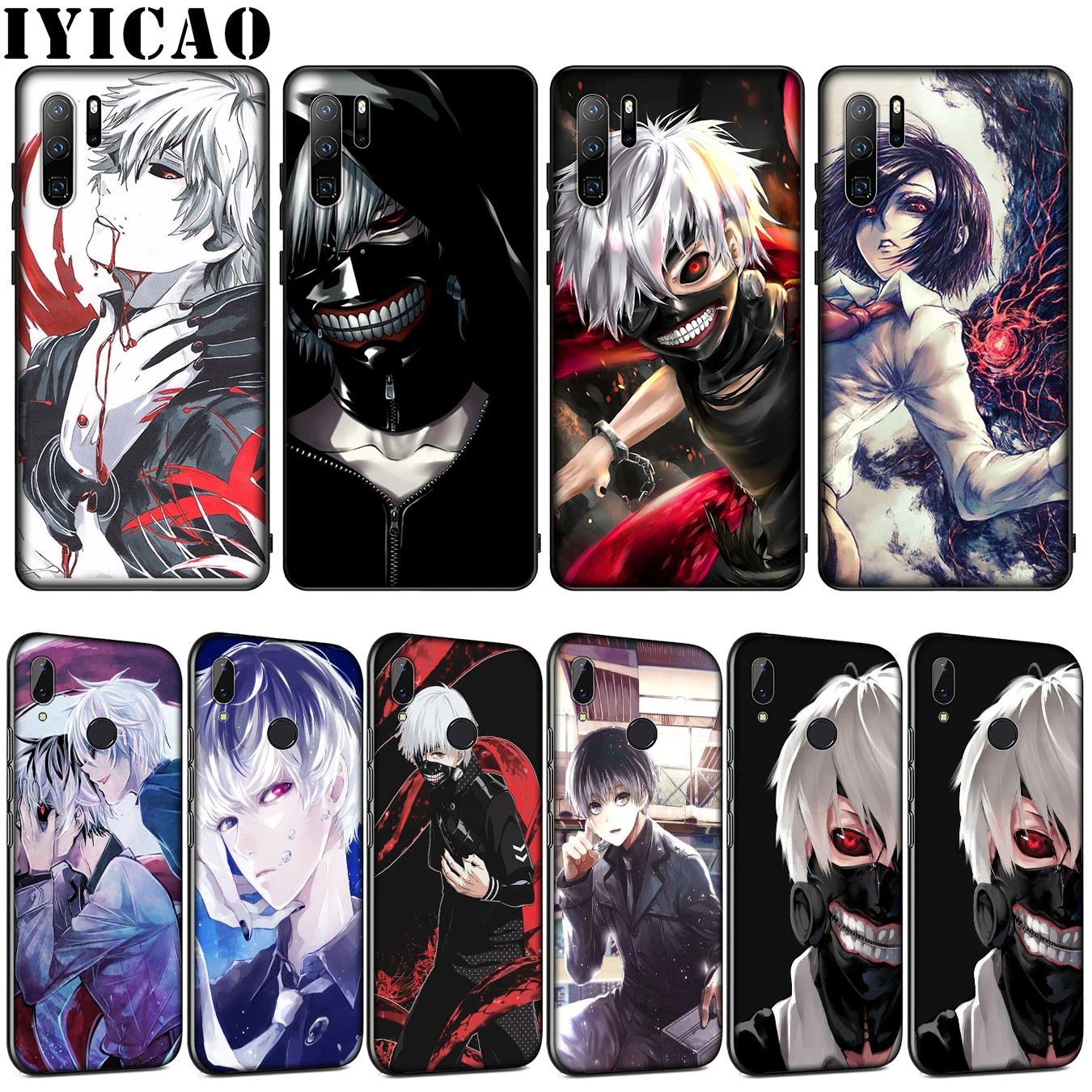 Japanese Anime Tokyo Ghoul Kaneki Ken Sasaki Haise Case For Huawei P30 P Pro P10 P9 Lite Mini 17 16 P Smart Z Plus 19 Phone Case Covers Aliexpress