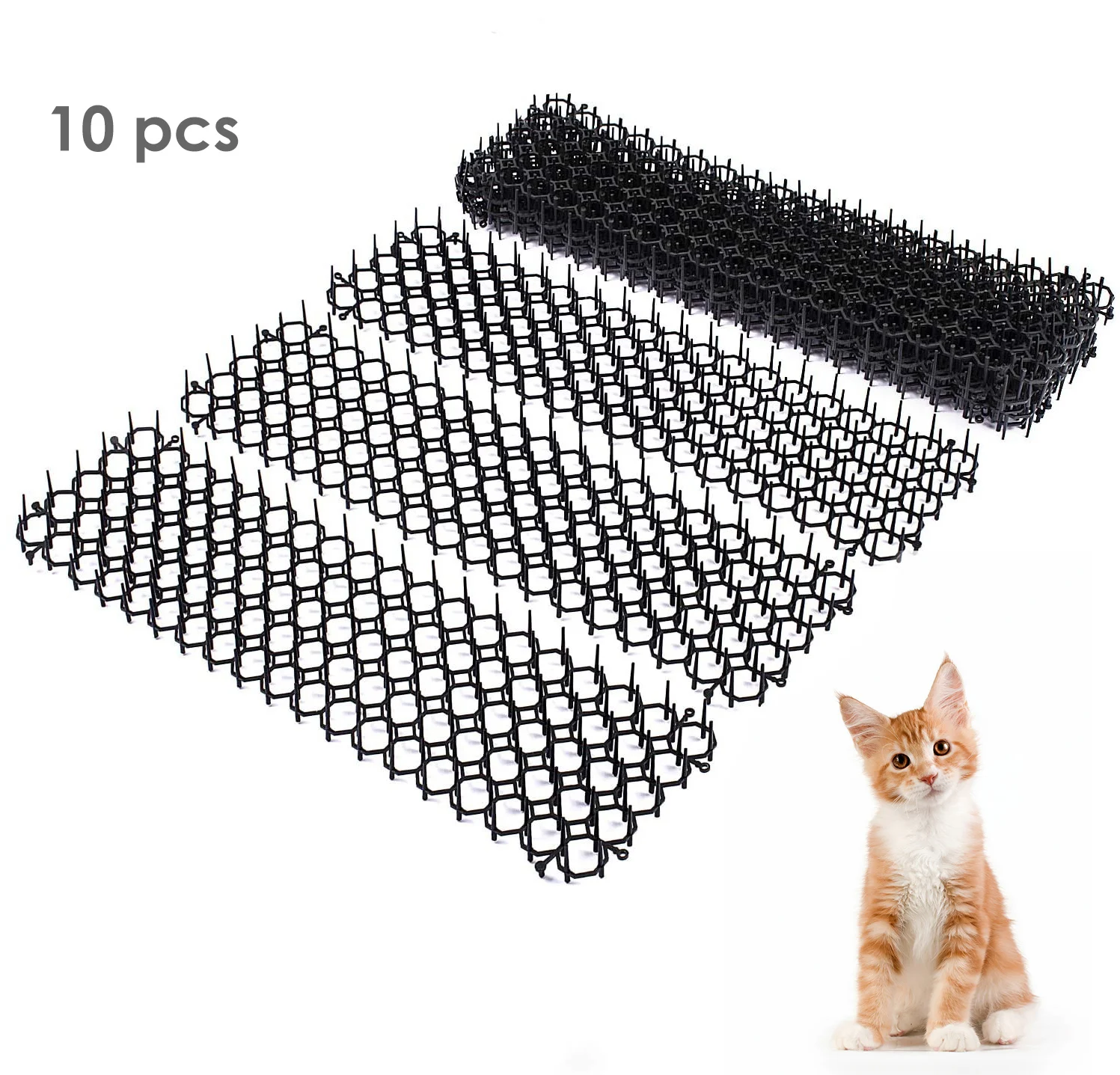 1 Roll Pet Cat Scare Mats Garden Anti-Cat Prickle Strip Cats Dogs Netting for Plant Flowers Car Counter Tops Sofa | Дом и сад