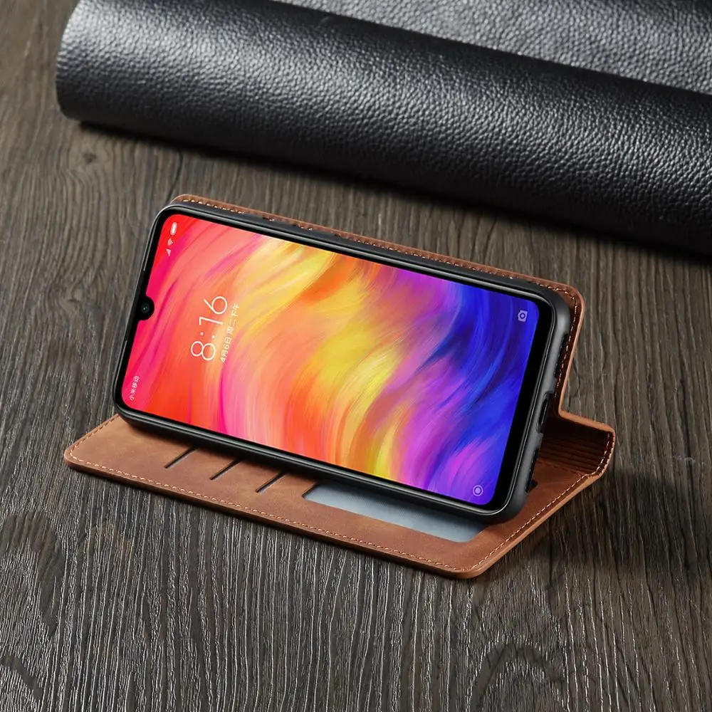 Кожаный флип кошелек чехол для телефона Xiaomi Redmi Note 8 7 Pro Чехол Магнитный s чехол| |
