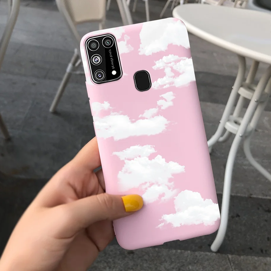 Silicone Shockproof Phone Case with Fresh Flower and Feather Design