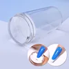 BORN PRETTY Nail Art Templates Clear Jelly Silicone Stamper Enail Stamping Plate Scraper With Cap Transparent Nail Stamper 3