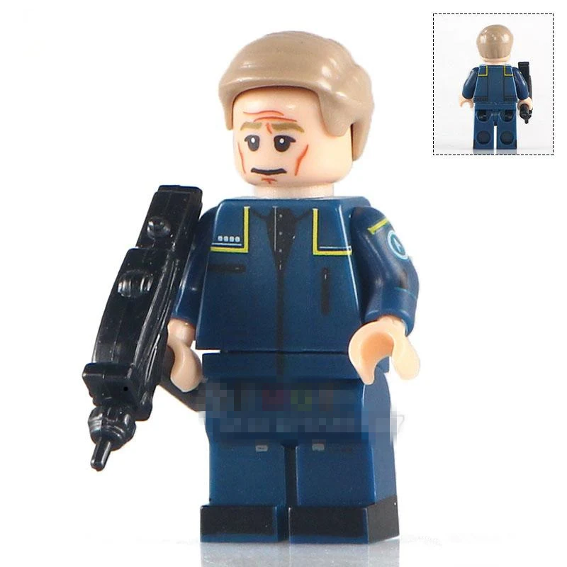 Одиночная фильма Звездный путь капитан США. Предприятие Minifig Сборная модель DIY 3D Строительные блоки детские подарки игрушки - Цвет: Белый