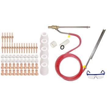 

65Pcs Plasma Cutter Tip Electrodes Nozzles Kit & 1 Set Pressure Washer Blasting Kit, Dust-Free Blasting Kit