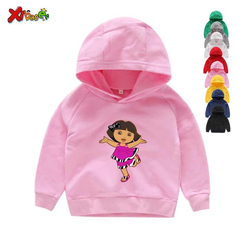 

Girls sweater Hoodies Babys Pure Cotton Hoodies Sweatshirts Funny Top T Shirt Kids White Comfort Hoodies Toddler baby Hoodies 6T