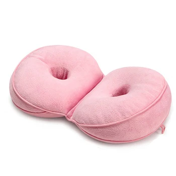 

Multi-functional Plush Dual Comfort Cushion Beautiful Folding Pillow Hips Up Double O-shaped Seat Cushion Ergonomic Seat Cushion
