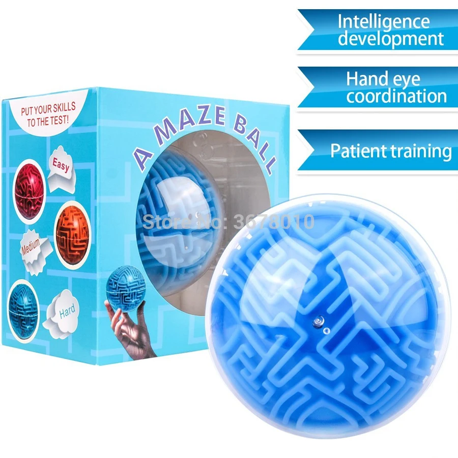Barriers 3D Labyrinth Magic Intellect Ball Balance Maze Perplexus Puzzle Toy MC