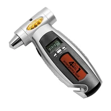 4 In 1 Flashlight Accurate Safety Car Motorbike Night Vision Digital Meter Tire Pressure Gauge Portable Air Release LED Light