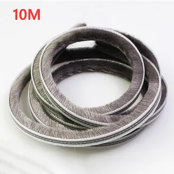 

10M Sliding Wind-proof Door Window Seal Brush Strip Wardrobes Draught Excluder Sound Insulation Strip For Home 5mm X 8mm