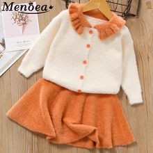 Осеннее платье для девочек; коллекция года; детское платье-пачка с рукавами «Питер Пэн»; повседневное детское платье с клубничкой; 2 цвета; праздничное платье; одежда