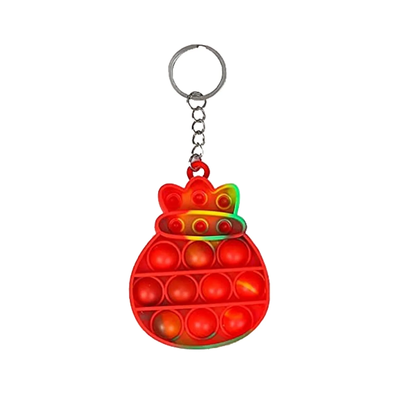 New push pops its mini keychain dinosaur simple dimple fidget toy for autism adhd anxiety anti stress relief edc sensory bubble atomic nee dohs Squeeze Toys