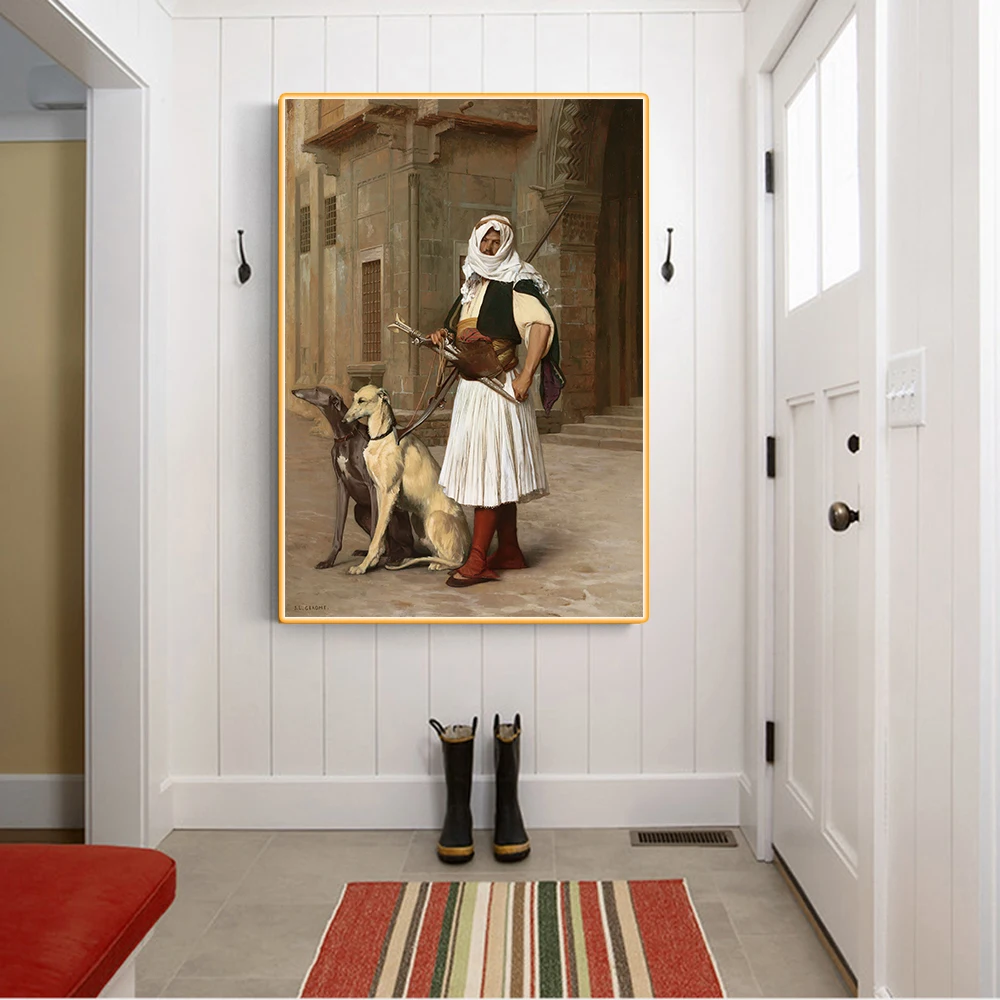 Citon Jean Leon Gerome Officer Arnaut Canvas Холст Картина маслом всемирно известный художественный