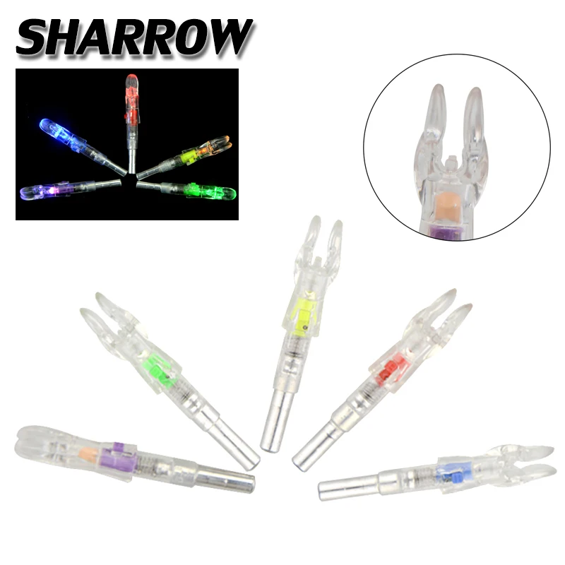 

6/12pc Arrow Nock For ID5.3mm LED Arrow Shaft Automatically Lighted Arrow Nock Illumination Outdoor Hunting Shooting Accessories
