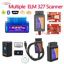 Mini elm327 v1.5 leitor de motor bluetooth wifi elm 327 obd2 scanner código erro automático mini elm327 MS-CAN 327 usb elm327 scanner carro
