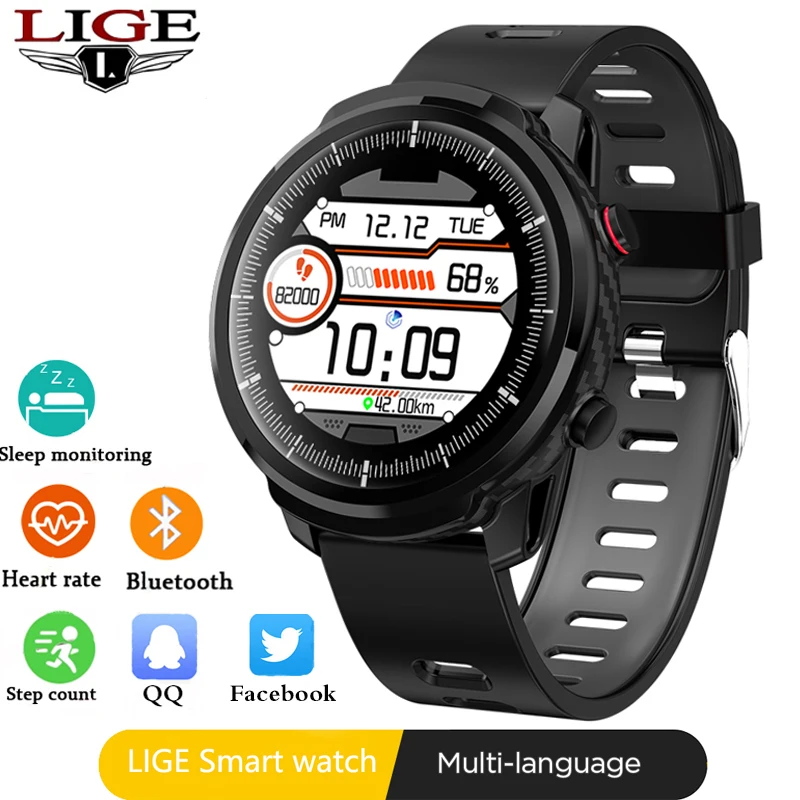 LIGE 2020 новый спортивный режим Bluetooth умные часы для мужчин wo шагомер пульсометр