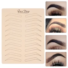 1 шт. практичный микроблейдинг для бровей, латексная кожа, постоянный макияж для бровей, тату, тренировочный инструмент без использования чернил, требуемая линия очистки