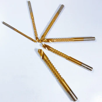 

Household Equipment 6 Pcs/set Titanium Coated Drill Bits Set High Speed Steel