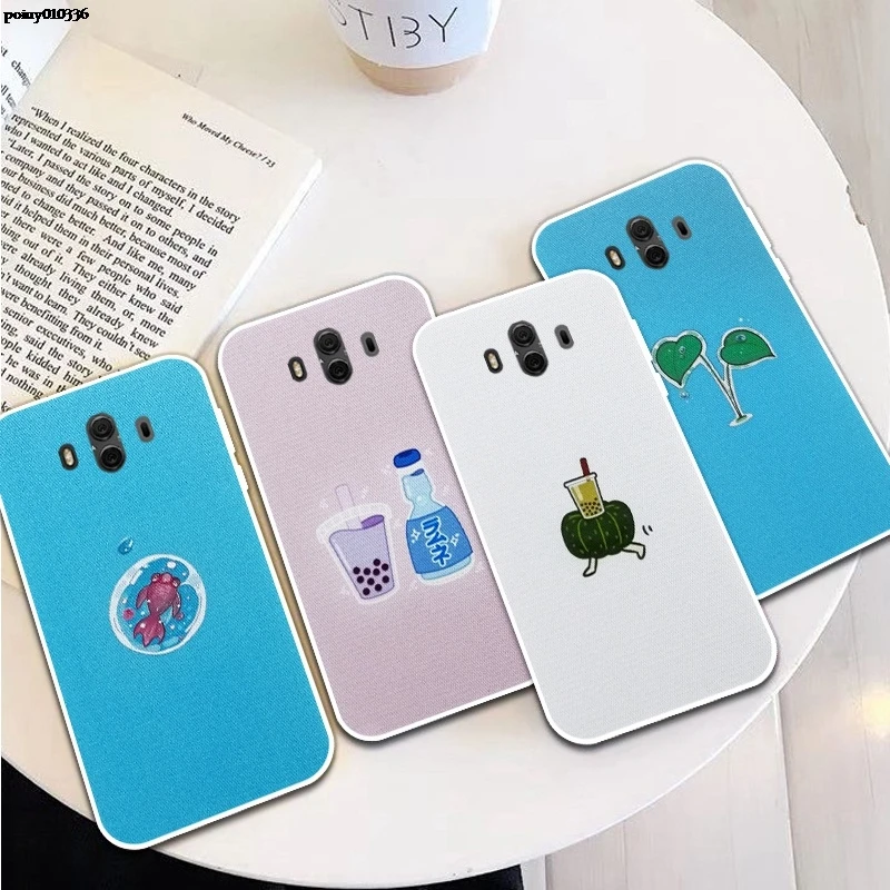 Силиконовый мягкий ТПУ чехол Fish 2 для Huawei Y3 Y5 Y6 Y9 P Smart Plus 2017 2018 2019 | Мобильные