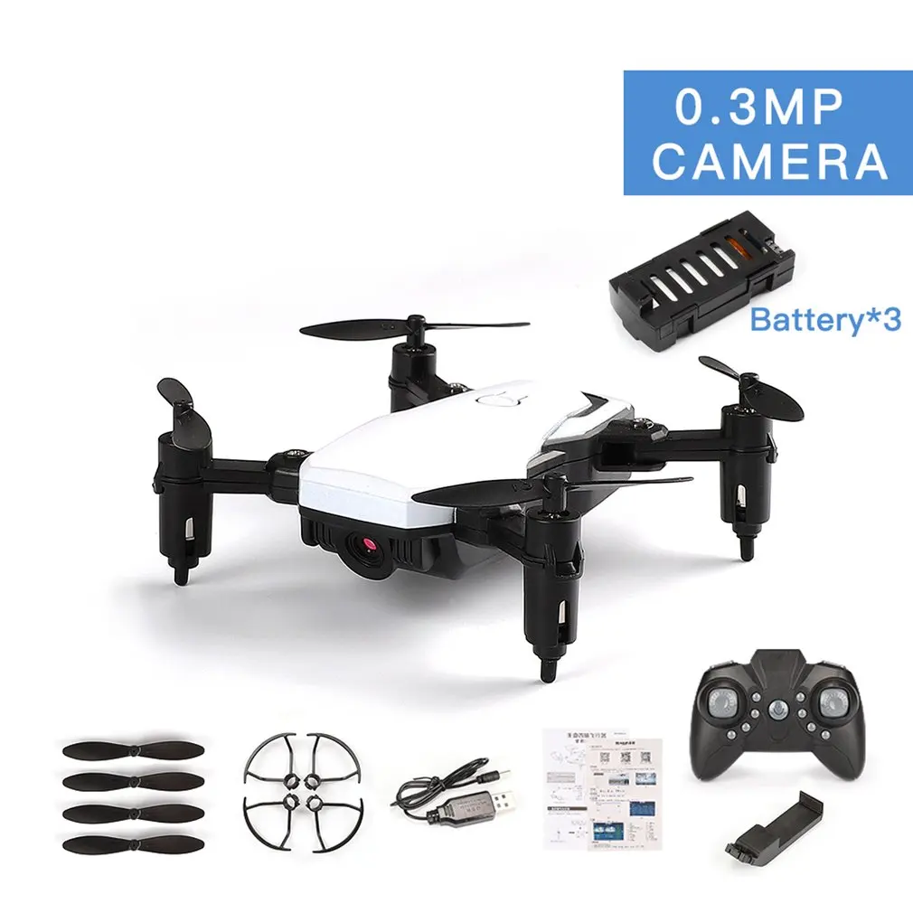 0.3MP 3 battery LF606 Дрон камера FPV Квадрокоптер складной RC дроны HD высота Удержание мини Дрон детские игрушки RC вертолет - Цвет: 0.3MP 3 battery