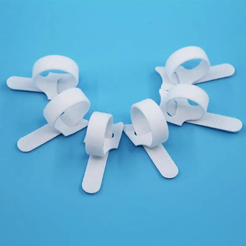 

10pcs 12*150mm Nylon Reusable Cable Ties with Eyelet Holes white VelcroIng cable tie nylon hook loop fastener management XF30