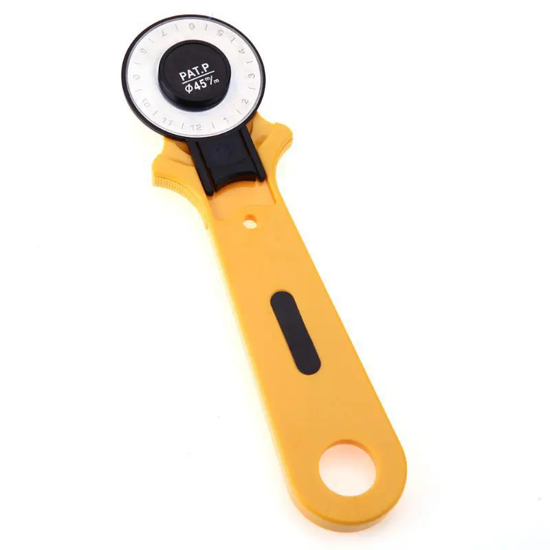 

Newly Round Manual Wheel Cutter Scissors Rotary Multifunctional Cloth Plasic Roller Cutter XSD88