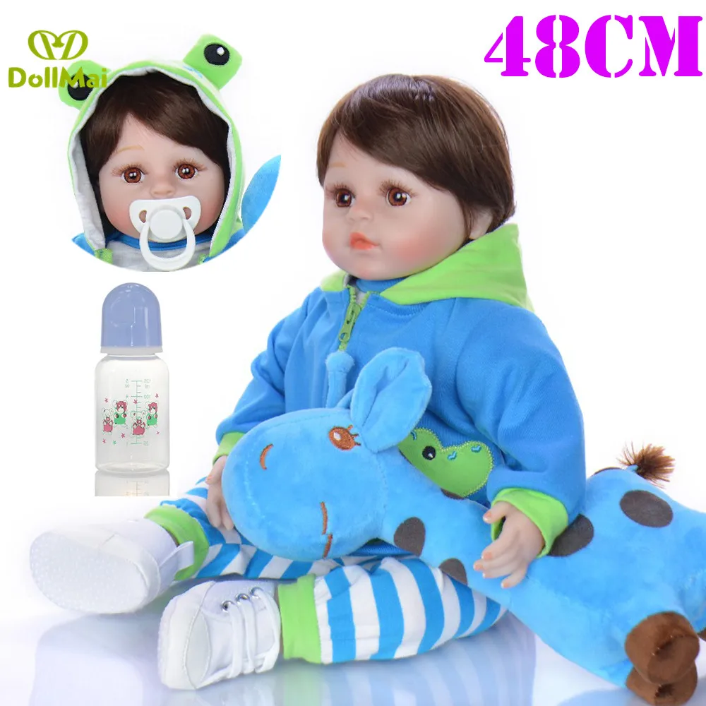 Кукла реборн Мягкая силиконовая Реалистичная 48 см | Игрушки и хобби