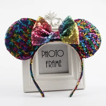 

Birthday Party Celebration Adult Baby Cute Mickey Mouse Headband Pink Ear Headband Bow Hair Accessories for Christmas Headband