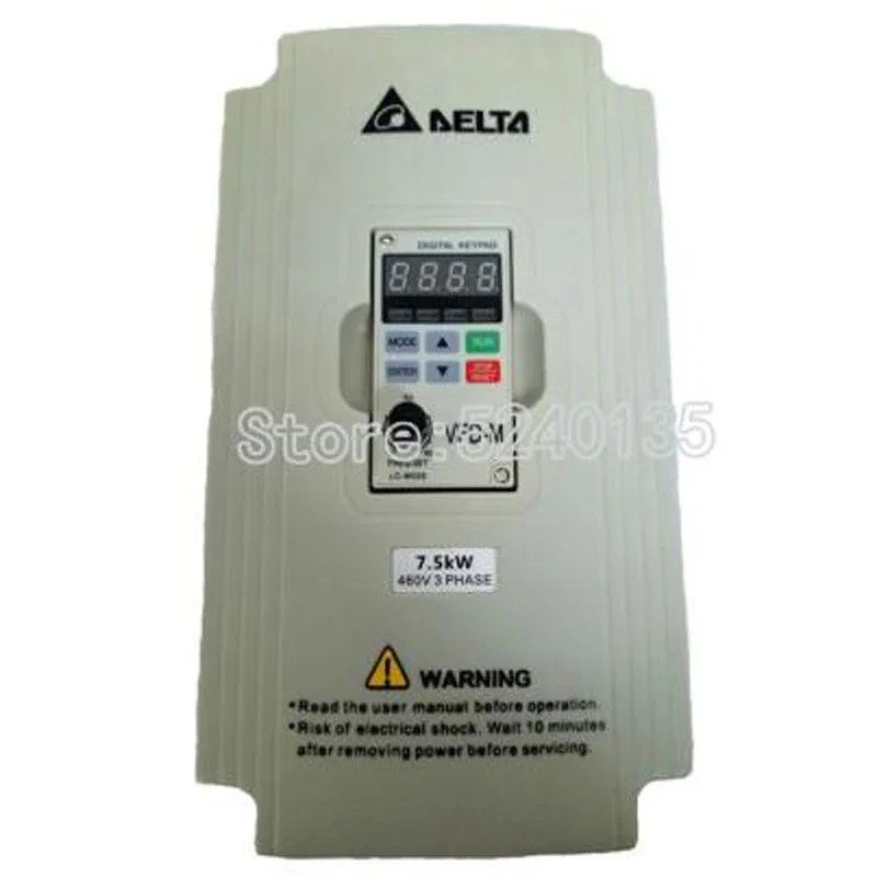 Инвертор Delta 7 5 кВт 3 фазы 380 В номинальное напряжение 18 А 100% новый серии VFD 7500 Вт