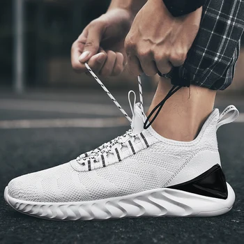 

Mens Sneakers Fashion Man Shoes 2019 autumn Breathable Non Slip Casual Shoes Men Trairner flats male footwear Big Sizes 39-48