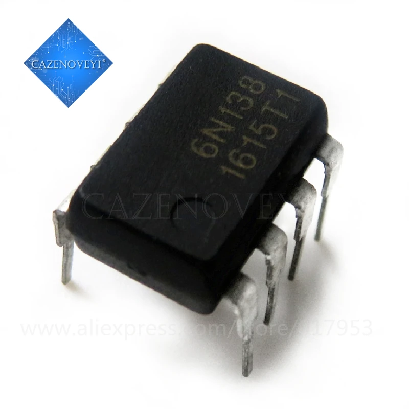 

10pcs/lot 6N138 DIP-8 SMD-8 optoisolator photoelectric coupling In Stock