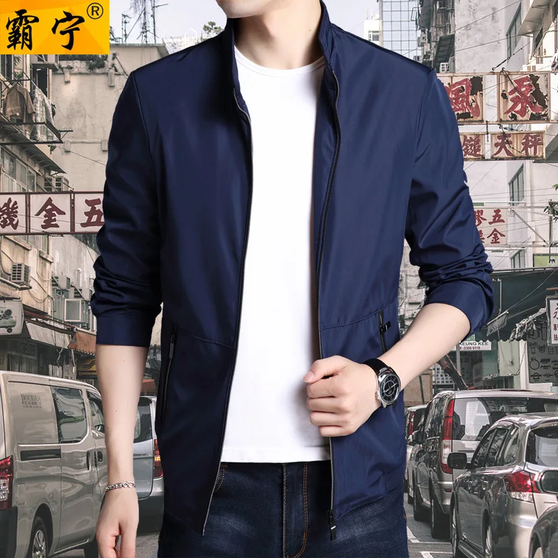

2018 Autumn New Style Middle-aged MEN'S Coat Men's Autumn Casual Thin Jacket Daddy Clothes 40-50-Year-Old