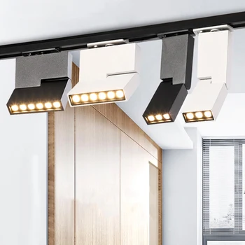 

led spotlight ceiling light surface mounted COB light source AC 220V 6W 12W clothing store home background wall indoor lighting