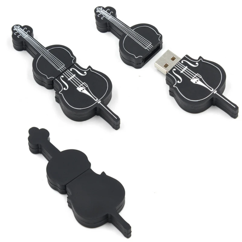 Музыкальные инструменты скрипка Usb флэш-накопитель 2,0 карта памяти, Флеш накопитель 4 ГБ 8 ГБ 16 г 64 Гб 128 ГБ Флешка 32 Гб Usb Flsah диск на ключ