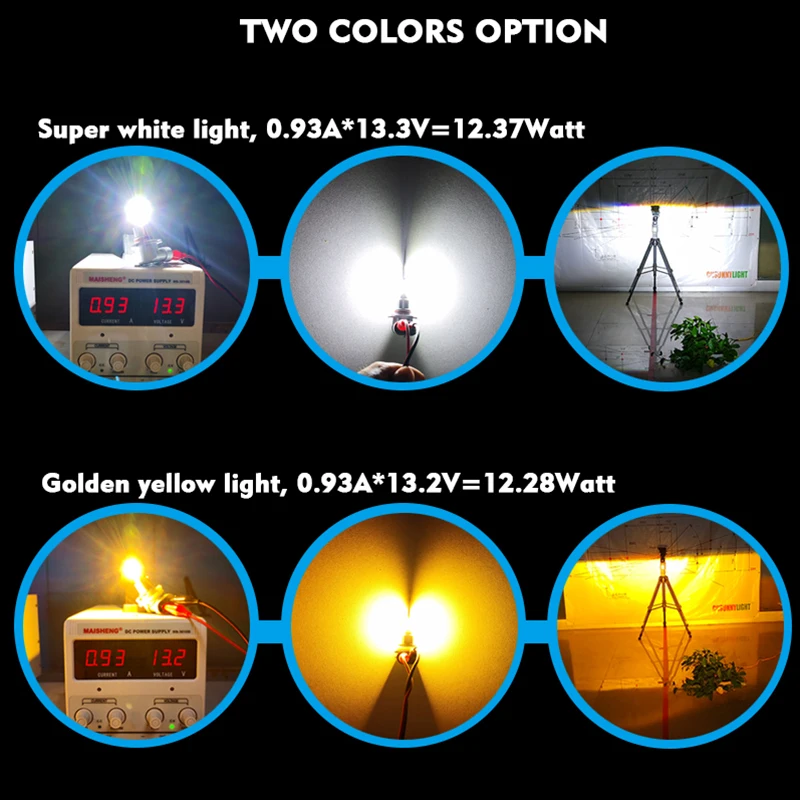 CNSUNNYLIGHT H11 9005/HB3 9006/HB4 LED Car Fog Light Headlight Bulb 2400Lm 6000K White 1900K Amber H9 H8 H16 Auto Front Foglamp led car lights,led lights,led bulbs,led headlights,led car headlights,car headlamps