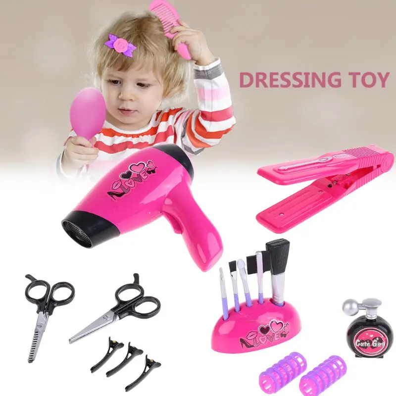 Детский парикмахерский набор для девочек, ролевые игры, Парикмахерская игрушка для малышей, детский парикмахерский набор