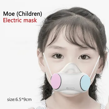 

KN95 Electric Mask Two Breathing Valve Filter Dustproof Pollution Smoke Fresh Air Supply Light Resuable Air Purification New