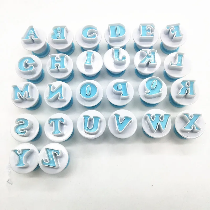 26 шт. Uppercase английская надпись Весенняя форма для печенья помадки украшение