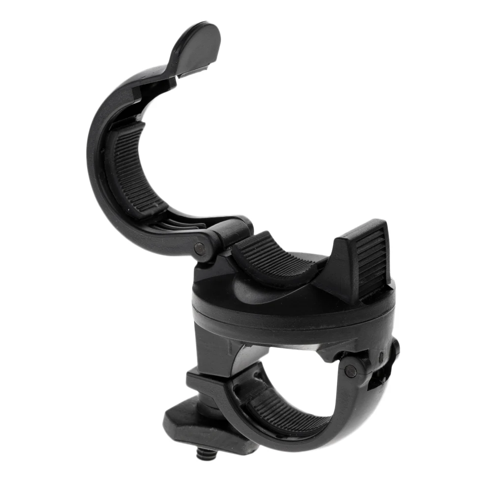 360° Bicycle LED Torch Flashlight Mount Clamp Holder Bike Clip Grip Bracket fit for Dia. 20-25mm Handlebar
